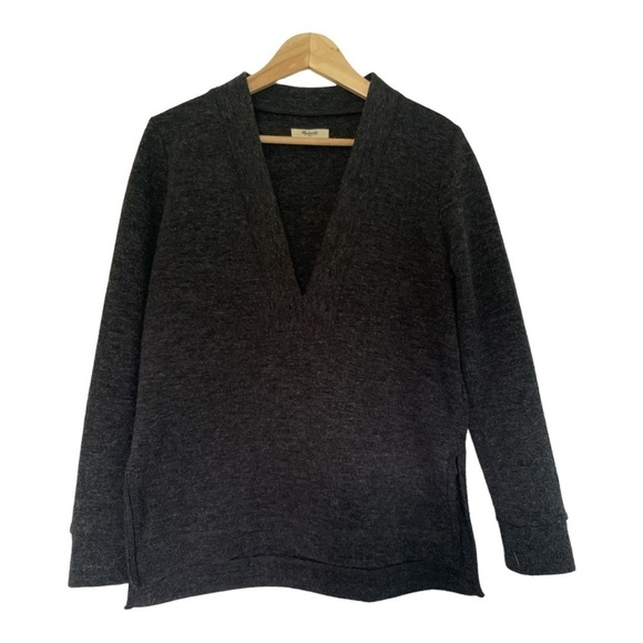 Madewell Deep V Neck Knit Sweater - Picture 2 of 9